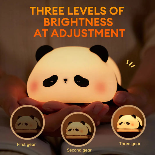 Cute Panda Night Light | Soft Silicon Lamp For Room Decoration